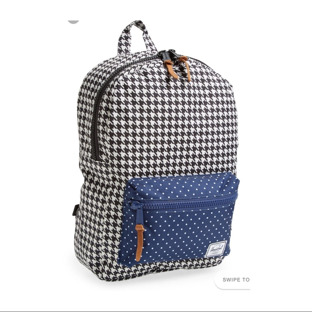 RARE!!  Hershel checkered with polka dots backpack